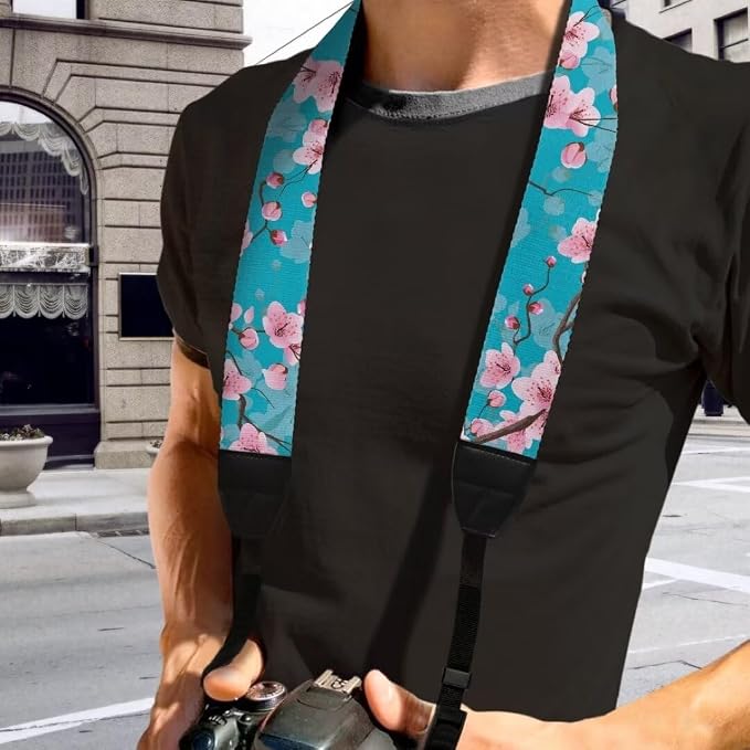 Coldinair Black Adjustable Camera Strap Universal Neck & Shoulder Soft Padded Strap for All DSLR Cameras,Binoculars - Image 2