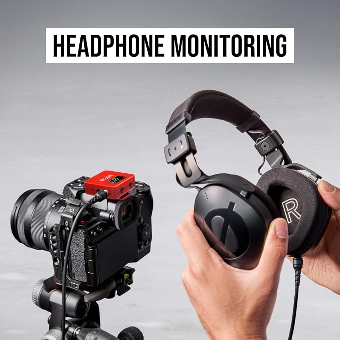 RØDE Wireless GO (Gen 3) – Compact Wireless Mic – Pristine Audio, 32-bit Float Recording, Automatic Level Control, for Phones, Cameras and Computers (Red) - Image 5