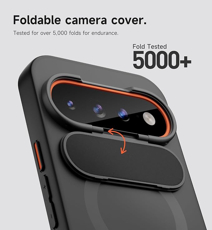 SURITCH for Google Pixel 11 Pro XL Phone Case, Compatible with MagSafe, Protective Cover with Camera Cover & Adjustable Metal Kickstand for Pixel 11 Pro XL 2026 -Black - Image 3