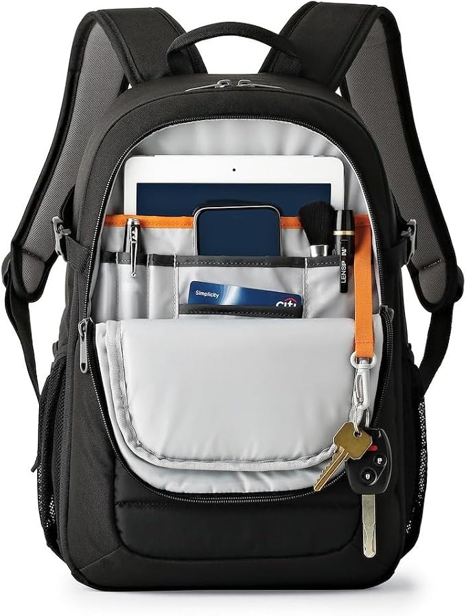 Lowepro Tahoe BP 150, Camera Bag, Lightweight Compact Camera Backpack for Cameras, CSC, DJI Spark Drone, Black, Medium (8.5 x 15.9 x 10.8) LP36892-PWW (Pack of 2) - Image 3