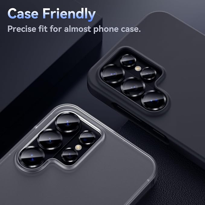 Korecase for Samsung Galaxy S25 Ultra Camera Lens Protector, Colorful | Shockproof Individual Metal Ring Rear Lens Covers - Image 8