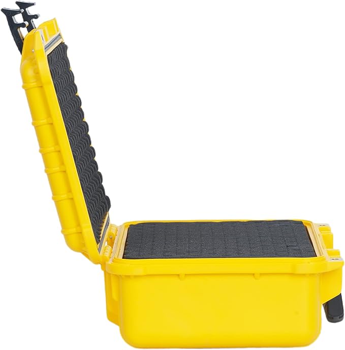 MEIJIA All Weather IP67 Waterproof Hard Camera Case,Hard Protective Case,Hard Case with Customizable Foam,Fit Use of Drones,Camera,Equipments,Pistols(Yellow,13.35 x11.63x5.98inches) - Image 8