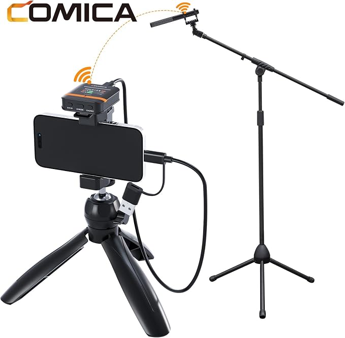 comica VM40 Wireless Shotgun Microphone,2.4G Super Cardioid Polar Pattern | 48kHz/32-bit Float Recording,Wired/Wireless Dual Modes,32G On-Board Recording for 40-Hour Storage - Image 3
