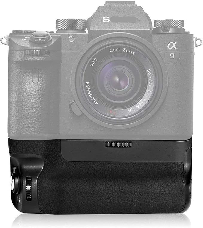 Professional Vertical Battery Grip Extension as VG-C3EM Replacement for Sony A9 A7III A73 A7RIII A7R3,Hold 1 or 2 NP-FZ100 Battery by mcoplus