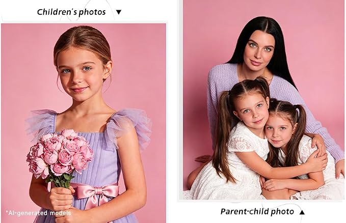 YSKE-Seamless Pink Paper Backdrop Roll for Photography,Photo Background,and Photoshoot Cover–Roll of Paper with Backdrop Cover for Background Stand,Thick Anti-Wrinkle Matte(53''x16.4'Pink) - Image 6