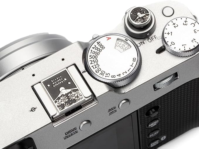 Falling Cherry Blossoms Camera Metal Hot Shoe Cover Shutter Button Set for Fujifilm x100vi xpro1 xt50 xt30 xt20 for Nikon (Aluminum Alloy-Set) - Image 4