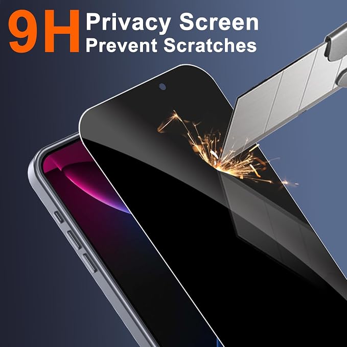 for iPhone 14 Pro Max Case with Privacy Screen Protector, Gray | Full Camera Protection, Translucent Matte Magnetic, Compatible with MagSafe, Shockproof Phone Cover, Slim Fit - Image 8