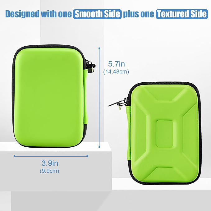 ProCase External Hard Drive Travel Case for 2.5" HDD/SSD -Green | Fits Seagate Portable, Samsung T9, WD Elements, My Passport, Toshiba Canvio Basics, 1TB-5TB Drives, USB 3.0 HDD/SSD Storage - Image 6