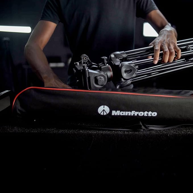 Manfrotto Video kit, Head 500 Series (Head 500x +Twin Leg Tripod) | Packaged with a durable carrying bag, 60mm Flat Base with XCHANGE compatibility for flexible mounting - Image 8