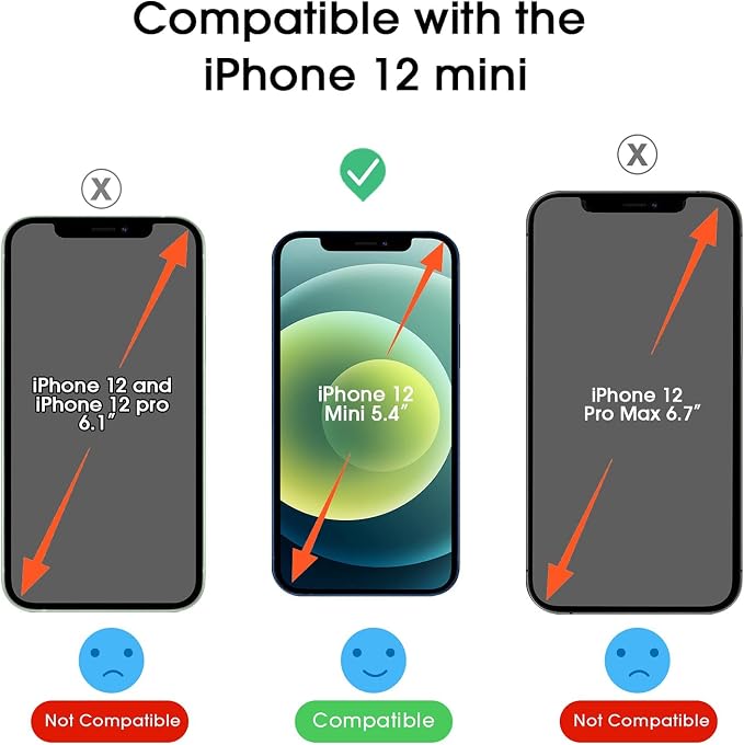 amFiIm OneTouch for iPhone 12 Mini Screen Protector 5.4" Tempered Glass | Auto-Alignment, 30s Install, Bubble Free, 9H Hardness, Scratch & Drop Protection, HD Clear, Case Friendly, 2 Pack (12M-5.4'') - Image 3
