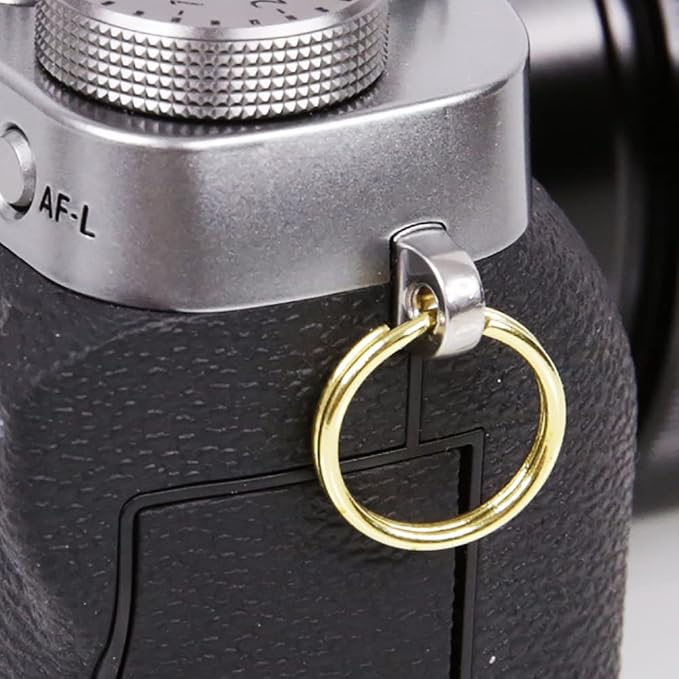 Foto&Tech Stainless Steel Round Lug Ring Camera Strap Split Ring for Small Cameras - Image 2