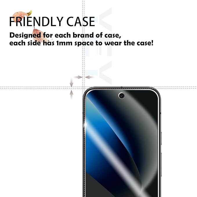 Tempered Glass Screen & Lens Protector 2+2 Pack for Google Pixel 10A | [Ultrasonic Fingerprint Unlock] [Case Friendly] [Bubble-Free] - Image 4