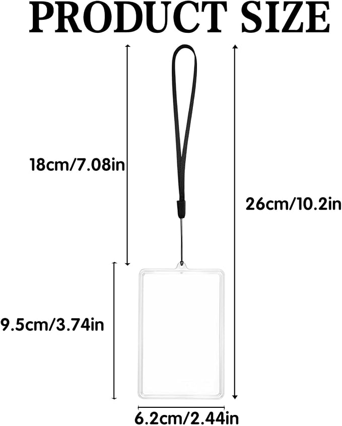 4Pcs Flip-Top Transparent Card Holder Car Hanging Photo Frame with Black Rope, Car Picture Holder Decor, Custom Rear View Mirror Hanging Picture Photo Ornament - Image 2