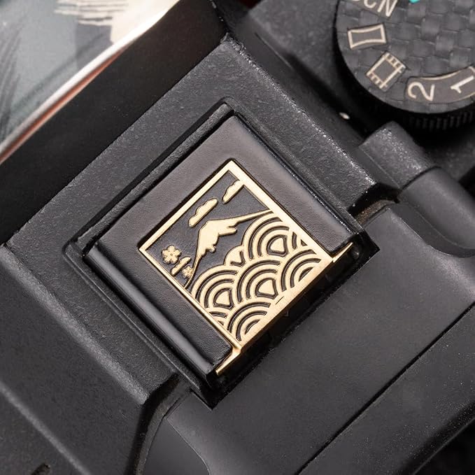 Sea Wave Fuji Pattern Camera Metal Hot Shoe Cover for Sony A1 A7C A7CR A7CII A7R A7M2 A7M3 ZV-E10 II ZV-1II (Copper Alloy-for Sony) - Image 4