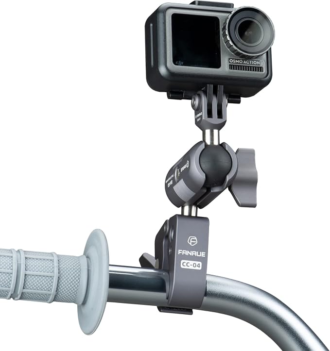 FANAUE Super Clamp Camera Mount,Action Camera Mount,Monitor 360° Ballhead Magic Arm Double Ball Head Adapter (GB-01T) - Image 8