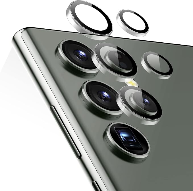 ESR for Samsung Galaxy S23 Ultra Camera Lens Protector, 1 Pack, Clear | Individual Camera Cover, 9H Tempered Glass, Original Camera Clarity, Scratch-Resistant, Case Friendly by Unknown