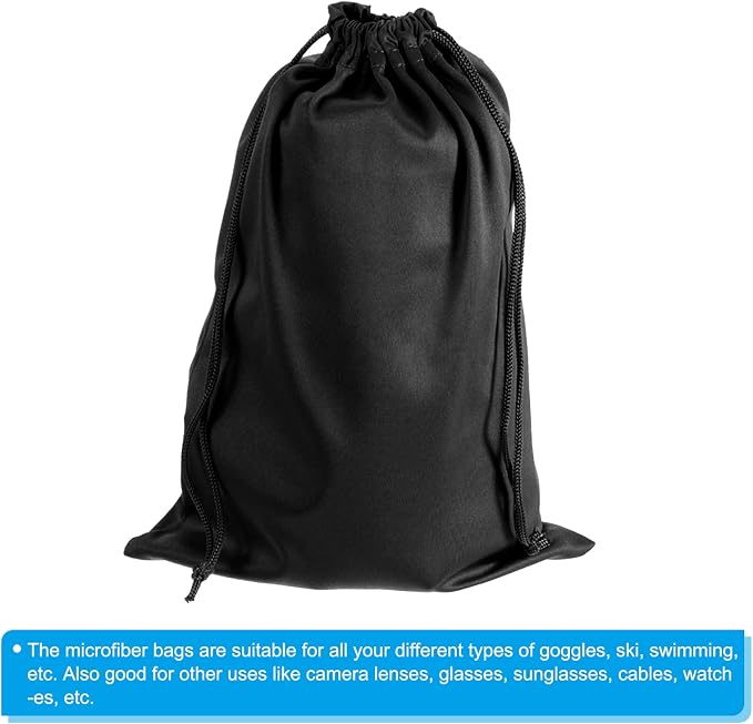 PATIKIL Ski Goggle Bag, Microfiber Snow Goggles Case Storage Sleeve Drawstring Pouch - Image 4