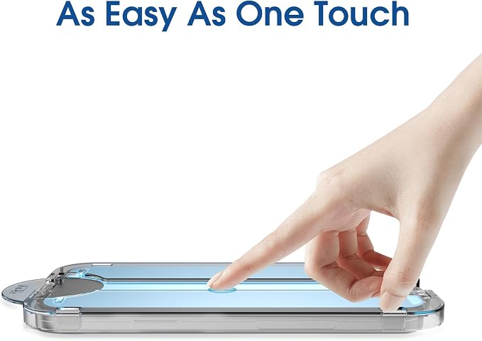 amFilm OneTouch for Samsung Galaxy S26 Screen Protector 6.3" Tempered Glass | Auto-Alignment 30s Install with Camera Lens Protector, Bubble Free, Case Friendly, Anti-Scratch [2+2 Pack] (S26-6.3'') - Image 8