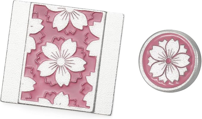 Cherry Blossom Metal Hot Shoe Cover Shutter Button for Fujifilm X100VI | Aluminum Alloy Pink Cherry Blossom Pattern Dust-Proof Hot Shoe Cover Shutter Button for Fuji XT5, XT4, XT30III, X100VI, X-E4 by DBZZ