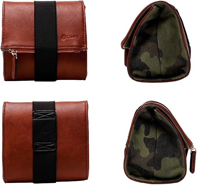 CANPIS Mirrorless Camera Case, Leather Small Camera Bag Lens Pouch, Photography Travel Bag, Outdoor Carry-on Storage Bag (not support DSLR Camera and Long Lens) - Image 7