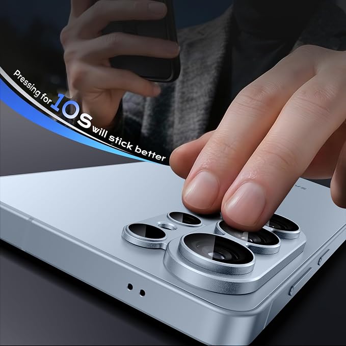 WSKEN for Samsung Galaxy S26 Ultra Camera Lens Protector - Full Coverage | Military Grade Shatterproof, Matte Alloy, Tempered Glass Rear Camera Screen Protector for Galaxy S26 Ultra, Blue - Image 5