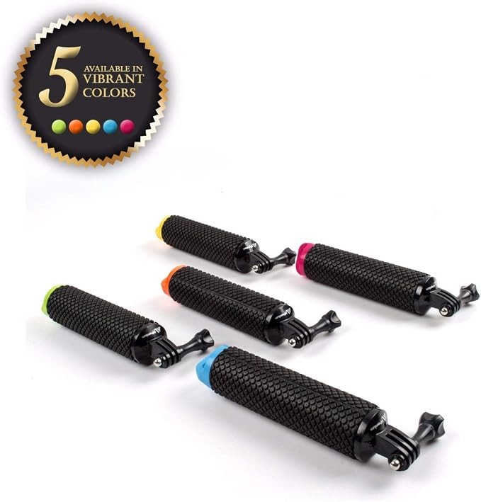 Floating Hand Grip Waterproof Monopod for GoPro Hero 13 12 11 10 9 8 7 6 5 | Compatible With Insta360 Hero Session Handler & Handle Mount Accessories Kit for Water Sport & Action Cameras (Rose Red) - Image 2