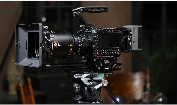 Tilta Camera Cage Pro Kit V-Mount Compatible with Blackmagic Pyxis 6K/12K| Full Cage, Top Handle, V-Mount Battery Plate, Side Plate, Bottom Plate, Universal 15mm Baseplate w/Rods, and Mini Tool | V-mount battery plate with 15mm LWS baseplate and NATO t... - Image 5