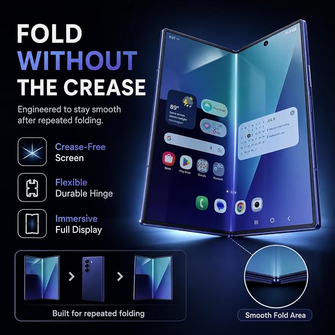 V-PORYADKU 9 Pack for Samsung Galaxy Z Fold 7 Screen Protector | Camera Lens Protector, Easy Install Kit, Bubble-Free, HD Clear - Image 4