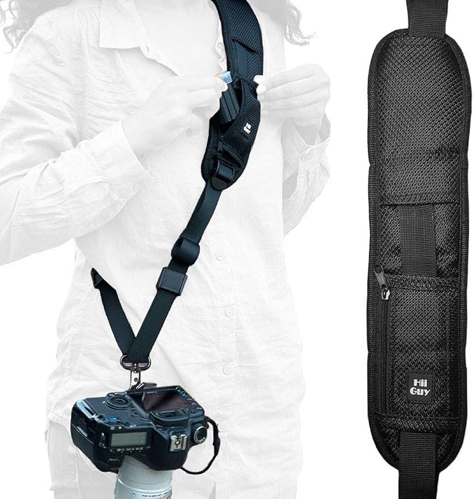 HiiGuy Camera Strap – Regular - Extra Long 32-44 Inch Camera Straps for Photographers – Heavy Duty Camera Shoulder Strap by HII+GUY