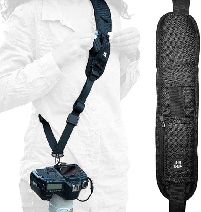 HiiGuy Camera Strap – Regular - Extra Long 32-44 Inch Camera Straps for Photographers – Heavy Duty Camera Shoulder Strap by HII+GUY