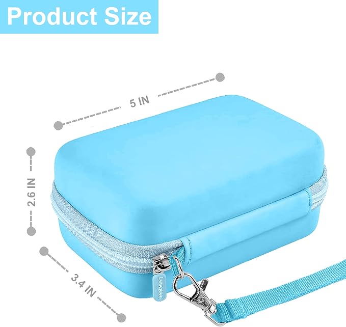 Leayjeen Hard EVA Case for KODAK EKTAR H35 H35N Film Camera - Blue | Compatible with KODAK Ultra F9/M35/M38/RETO/Paper Shoot 35mm Camera, EVA Hard Shell, Fits Film Rolls (Case Only) - Image 3