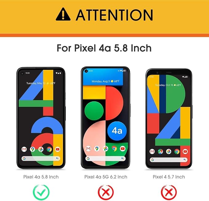 OMOTON [4 Pack] Screen Protector for Google Pixel 4a (Not Fit for 4a 5G), Scratch Resistant/Easy-Install/Bubble Free/Tempered Glass Screen Protector Compatible with Google Pixel 4a - Image 2