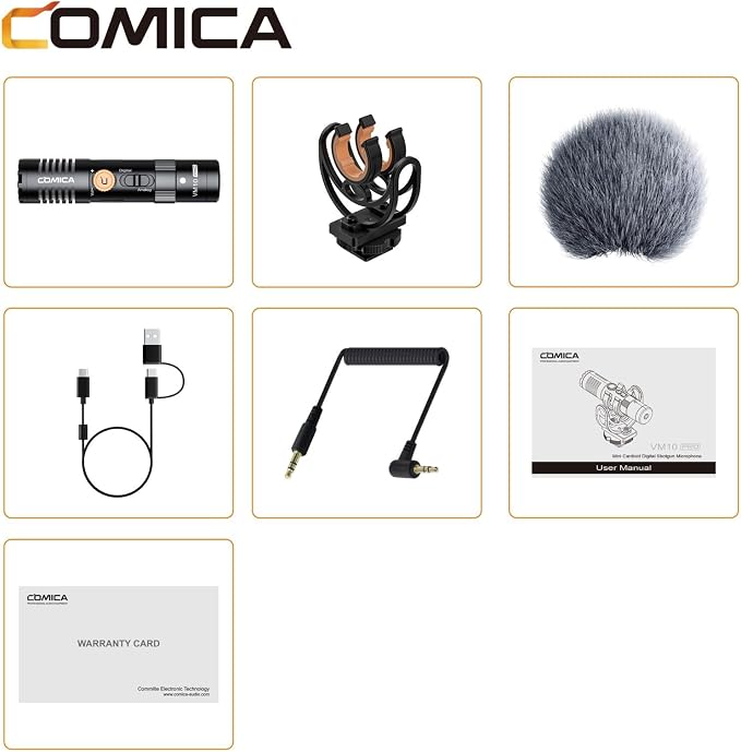 COMICA VM10 PRO Shotgun Microphone,USB C Mic for Camera, Smartphone, Tablet, PC.Ideal for Vlogging, Live Streaming,Recoding.Dual-Mode Video USB Shotgun Microphone with Gain Control - Image 7