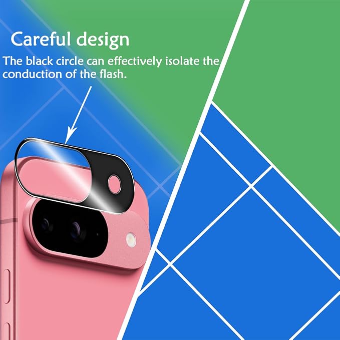 BIGFACE for Pixel 9 Tempered Glass Screen Protector + Camera Lens Protector [ 2 + 2 Pack ][Ultrasonic Fingerprint Unlock] [Anti-Scratch] [Case Friendly] Clear HD Protective Film for Google Pixel 9 5G - Image 4