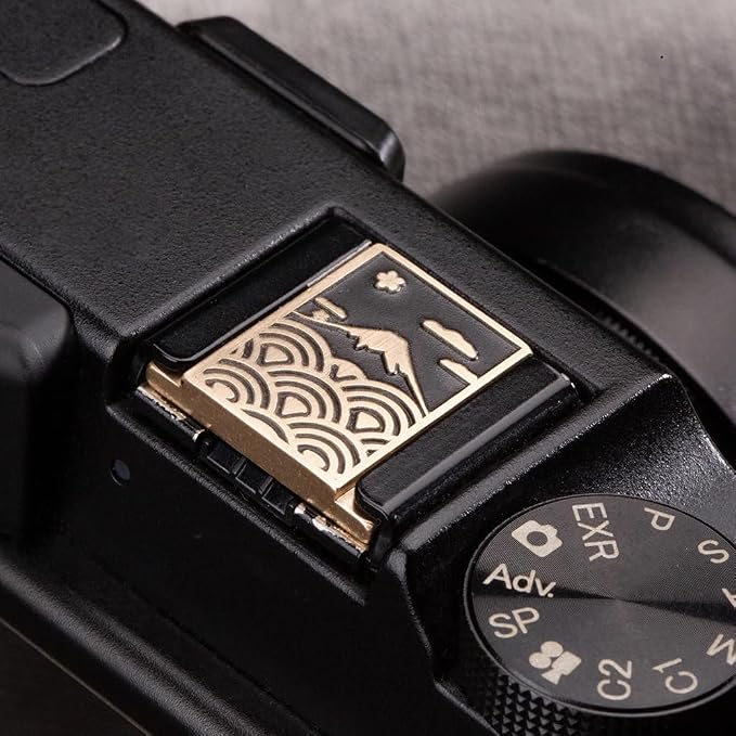 Cloud Pattern Metal Hot Shoe Cover for Fuji XT30III XT50 for Nikon ZF | Brass alloy sea of clouds pattern hot shoe cover For Fujifilm XS20 XT4 XT30III X100VI For Nikon Z50 ZF For Leica For Olympus - Image 5