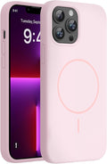 Miracase Magnetic for iPhone 13 Pro Case, Silicone, Soft Microfiber Lining by Miracase