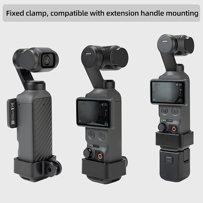 Cold Shoe Mount Adapter for DJI Osmo Pocket 3/4, Compatible with DJI Pocket 3/4/Xtra Muse Expansion Adapter, Adjustable Angle Top-Mount Fixing Bracket for DSLR Hot Shoe Mount - Image 5