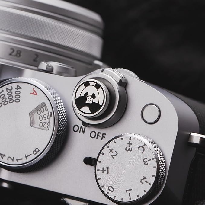 Camera Metal Hot Shoe Cover Protector Cap Cute Button Compatible for Fujifilm X100VI X100V X-M5 X-T4 X-T3 for Nikon ZF Z5 Z6 Z6II (Aluminum Alloy-Shutter Decorative Button) - Image 5