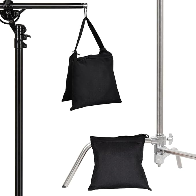 2 Packs Sandbags Weight Bags for Light Stand Photography Video Support | Heavy Duty Saddlebags for Backdrop Stand, Photo Tripod, Canopy, Pop up Tent, Umbrella Base, Fishing Chair, Wedding Shed - Image 7