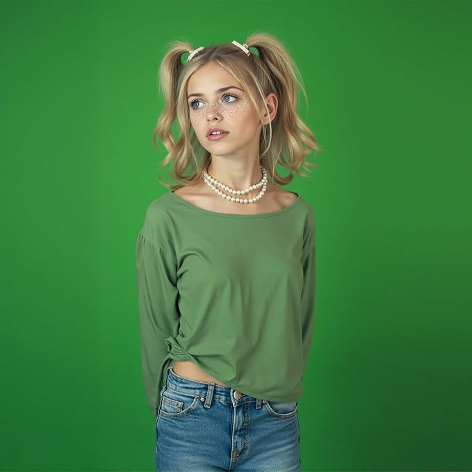 Kate Seamless Paper Backdrop for Photography Green Photo Backdrop Paper Roll (53''x32.8' Stinger) - Image 3