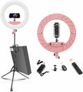 Ring Light 18 INCH Kit,55W6700k Dimmable LED Light, Tripod Stand, Remote Controller,Box for Camera,Smartphone,YouTube,TikTok,Self-Portrait Shooting,CRI95 (Pink) by JJJINAJIN18RINGLIGHT