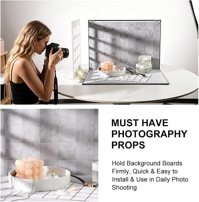 16x11.5 Inch Photo Backdrop Board, 7PCS Double Side Flat Lay Backdrop Paper with Shadow Board, Product Photography Backdrop Kit for Props, Food Jewelry Cosmetics, Small Content Creator Backdrops - Image 5