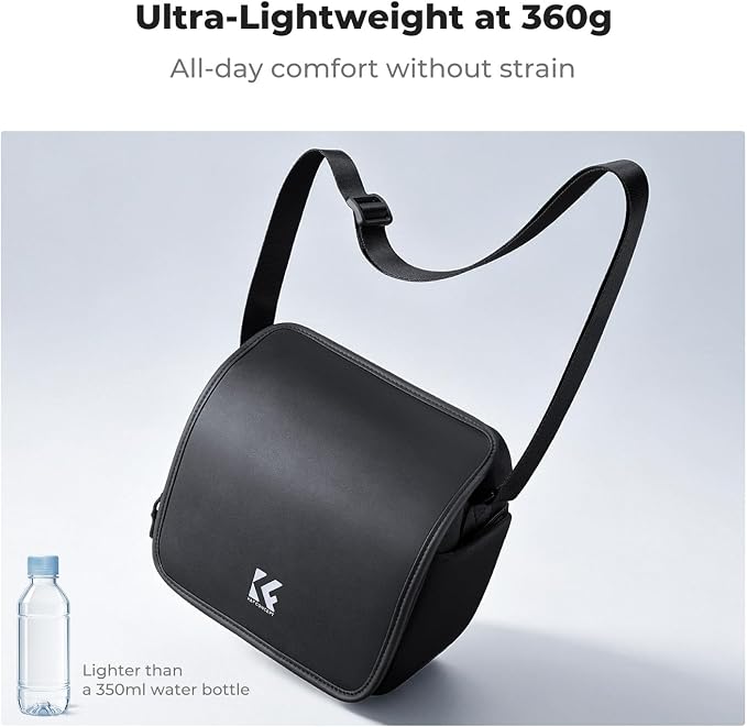 K&F CONCEPT Camera Bag, Small Camera Sling Bag | Lightweight, Water-Resistant, 2in1 Everyday Bag,Compatible with Sony /Canon/Nikon/Fujifilm, BS20 - Image 6