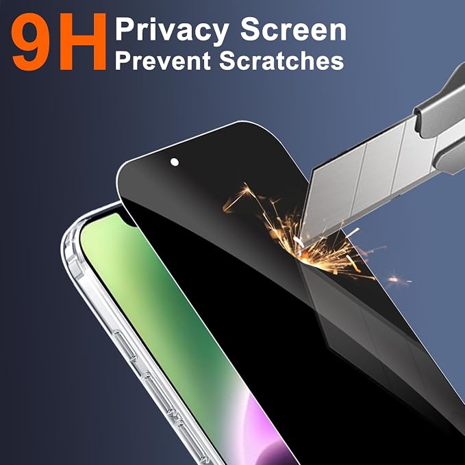 for iPhone 14 Plus Case Clear with Privacy Screen Protector | Full Camera Protection, Transparent Magnetic, Compatible with MagSafe, Shockproof Phone Cover, Slim Fit - Image 8