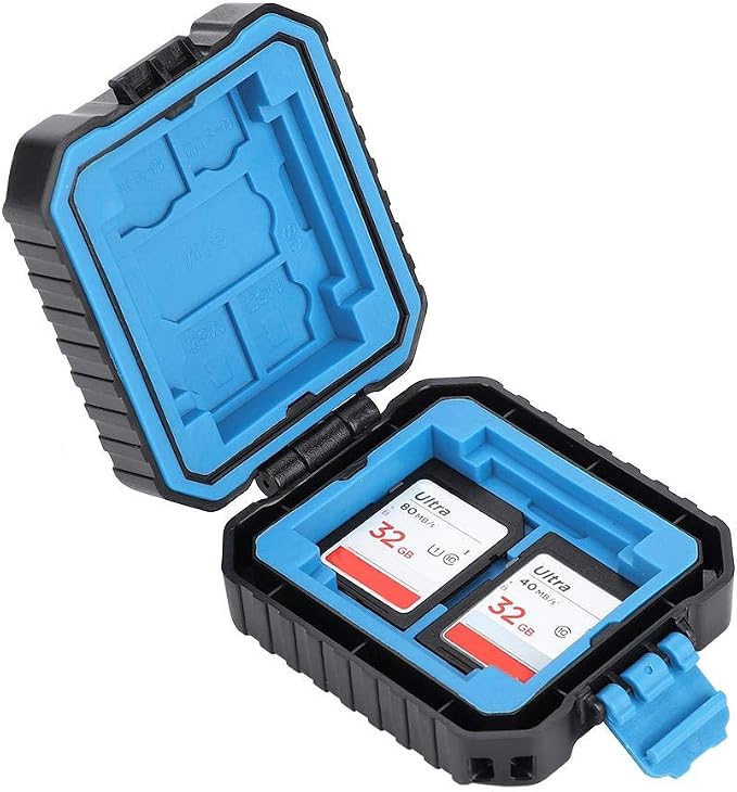 Portable Memory Card Protective Case,Waterproof SD TF Cards Travel Carry Cover Shell Holder Box for Photography Lovers by Mugast
