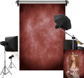 Kate 6.5x10ft/2x3m Red Abstract Backdrop Retro Dark Red Texture Portrait Photography Backgrounds Studio Props by KateBackdropforPhotography