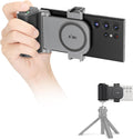 KIWIFOTOS Travel Phone Camera Grip Smartphones Camera Handle | for iPhone 17 16 Pro Max Galaxy S25 S24 Selfie Vlog Video Shooting, with Cold Shoe Mount, without Tripod, Bluetooth remote by KIWIFOTOS