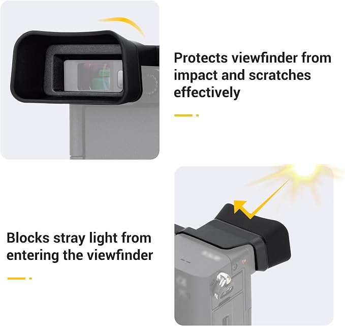Extended A7CII A7CR Eyecup,Camera Eye Cup for Sony Alpha A7CII A7CR Only | Soft Silicon,for Sony Alpha A7CII A7CR Camera,Not Fits A7C,Not Scratch the Camera Body,Not Affect the Use of Screen - Image 4