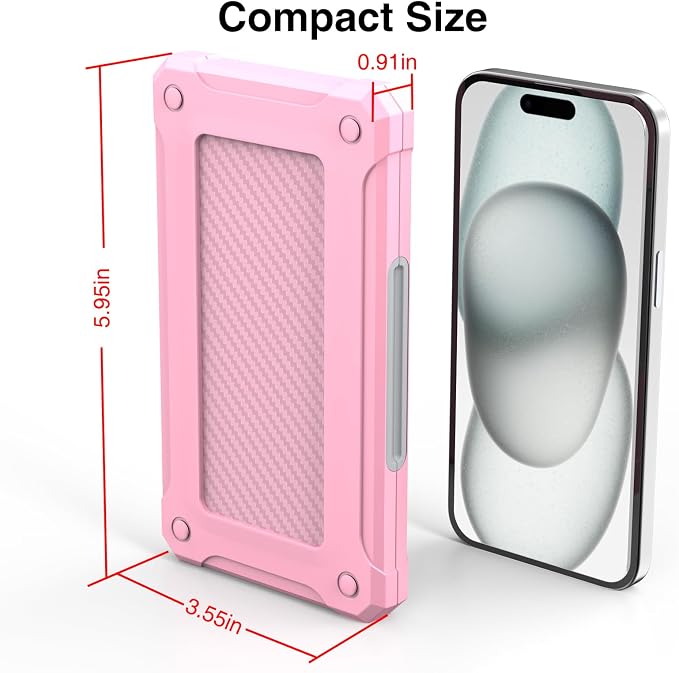 SD Card Holder with 40 Card Slots for SDXC Micro SD Cards | Hard ABS Shell & Soft Silicone,Dedicated Card Slots,Magnetic Closure,Portable Memory Card Holder for Daily Travel - Image 5