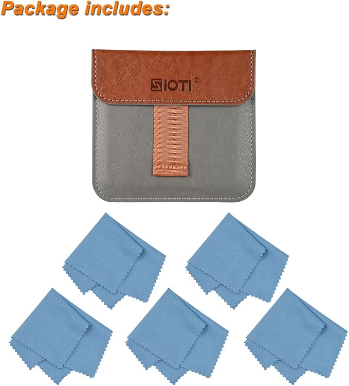SIOTI Camera 100 * 100mm Square Filter Case, Leather Filter Pouch, Compatible with 100mm*100mm Square ND/GND/Colorful Filter - Image 6